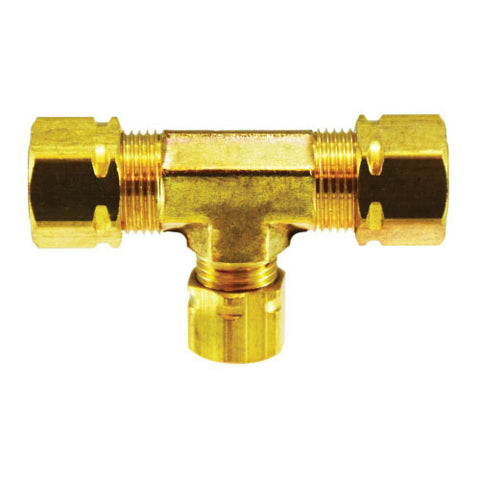 Brass Captive Sleeve Compression Reducing Tee