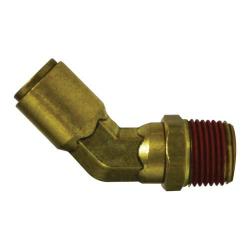 Brass D.O.T. Push-In Male NPT 45 Degree Swivel Elbow