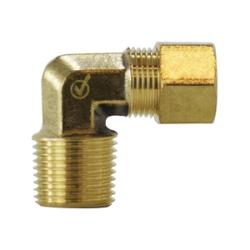 Lead Free Brass Compression Male NPTF 90 Degree Elbow