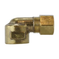 Lead Free Brass Compression Female NPTF 90 Degree Elbow