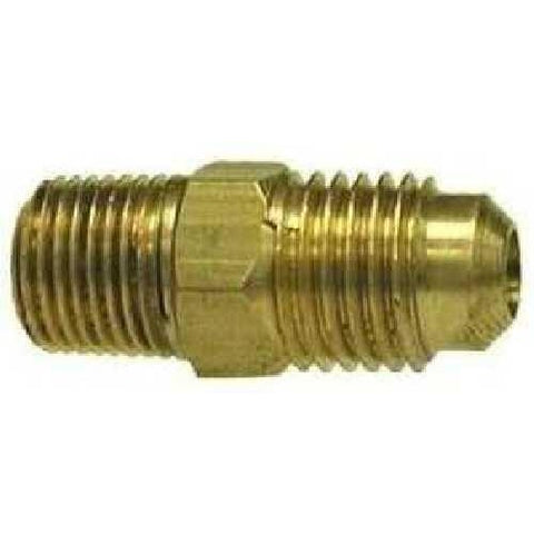 BRASS MALE BALL CHECK CONNECTOR - MALE UNF X MALE NPTF - Fast Fittings - 1