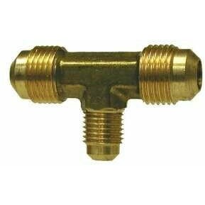 BRASS SAE 45 DEGREE FLARE REDUCING UNION TEE - Fast Fittings