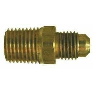 BRASS MALE FLARE ADAPTER - MALE FLARE X MALE NPTF - Fast Fittings