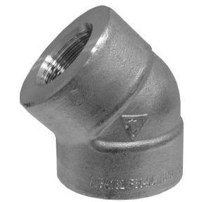 3000# STAINLESS STEEL 45 DEGREE ELBOW - Fast Fittings