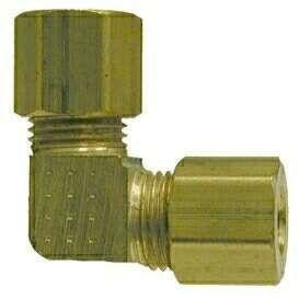 Anderson Metals 5/16 In. 90 Deg. 2-Way Compression Brass Elbow (1/4 Bend) -  Power Townsend Company