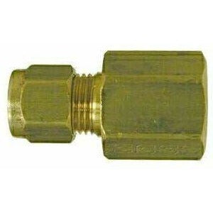 3/16 in. Tube OD x 1/8 in. FIP - Female Adapter - AB1953 Lead Free Brass  Compression Fitting