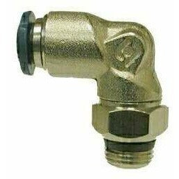 NICKEL PLATED BRASS PUSH-IN SWIVEL MALE ELBOW - Fast Fittings