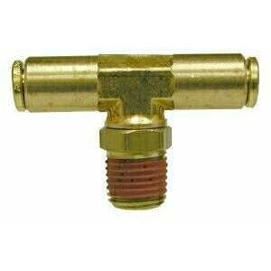 BRASS PUSH-IN SWIVEL MALE BRANCH TEE - Fast Fittings