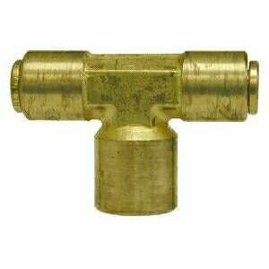 BRASS PUSH-IN FEMALE BRANCH TEE - Fast Fittings