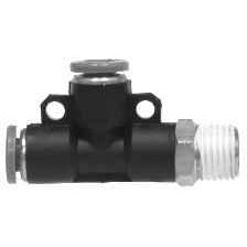 COMPOSITE BODY PUSH-IN SWIVEL MALE RUN TEE - Fast Fittings