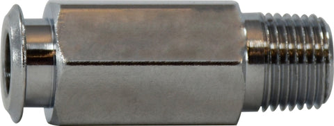 Brass Flareless Quick Connect Male Pipe Connection - Internal Shut-Off