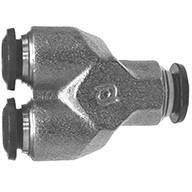 PUSH-IN UNION "Y" NICKEL PLATED BRASS FITTING - Fast Fittings