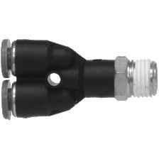 COMPOSITE BODY PUSH-IN SWIVEL "Y" CONNECTOR - Fast Fittings