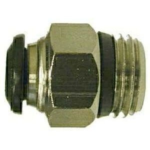 BSPT NICKEL PLATED METRIC PUSH-IN MALE ADAPTER - Fast Fittings