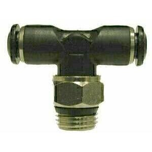 COMPOSITE BODY METRIC PUSH-IN SWIVEL MALE BRANCH TEE - Fast Fittings
