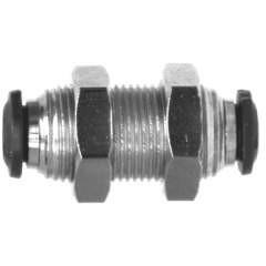 NICKEL PLATED BRASS METRIC BULKHEAD PUSH-IN FITTING - Fast Fittings