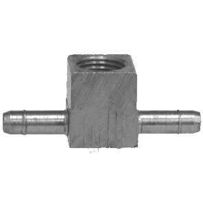 BRASS HOSE BARB FEMALE BRANCH TEE FOR POLYETHYLENE TUBING - SINGLE BARB - Fast Fittings