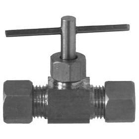 BRASS COMPRESSION CAPTIVE SLEEVE BRASS NEEDLE VALVE - Fast Fittings