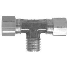 BRASS COMPRESSION CAPTIVE SLEEVE MALE BRANCH TEE - Fast Fittings