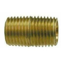 BRASS CLOSE NIPPLE - NPTF THREADS - Fast Fittings