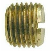 BRASS SLOTTED-HEAD PLUG - NPTF THREADS - Fast Fittings