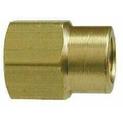 BRASS REDUCING COUPLING - FEMALE NPTF THREADS - Fast Fittings