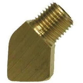 BRASS STREET ELBOW - 45 DEGREE - BARSTOCK - Fast Fittings