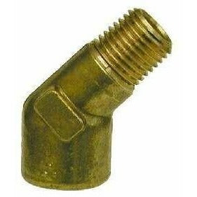 BRASS STREET ELBOW - 45 DEGREE - FORGED - Fast Fittings