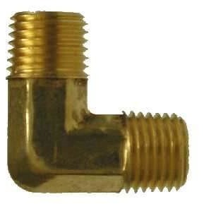 BRASS MALE ELBOW - 90 DEGREE - NPTF THREADS - FORGED - Fast Fittings
