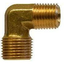 BRASS MALE REDUCING ELBOW - 90 DEGREE NPTF THREADS - FORGED - Fast Fittings