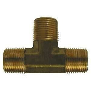 FORGED BRASS ALL MALE TEE - NPTF THREADS - Fast Fittings