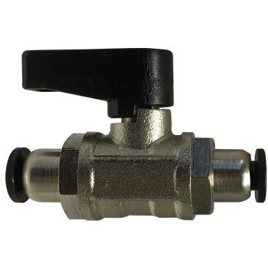 Nickel Plated Brass Push-Fit Connection Ball Valve