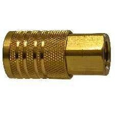 BRASS FEMALE PIPE COUPLER  - 1/4" BASIC SIZE - Fast Fittings