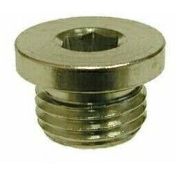 NICKEL PLATED BRASS BSPP COUNTERSUNK SEALED PLUG - Fast Fittings