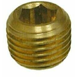 YELLOW BRASS BSPT HEX COUNTERSUNK PLUG - Fast Fittings