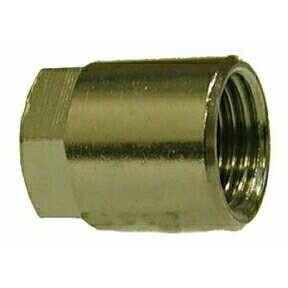 NICKEL PLATED BRASS FEMALE BSPP HEX CAP - Fast Fittings
