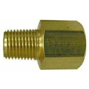 NICKEL PLATED BRASS BSPT ADAPTER - BSPT MALE X FEMALE NPT - Fast Fittings
