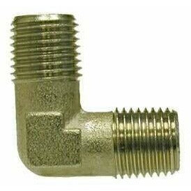 NICKEL PLATED BRASS 90 DEGREE BSPT MALE ELBOW - Fast Fittings