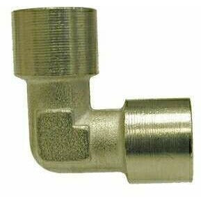 NICKEL PLATED BRASS BSPP FEMALE 90 DEGREE ELBOW - Fast Fittings
