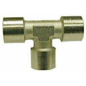 NICKEL PLATED BRASS BSPP FEMALE TEE - Fast Fittings