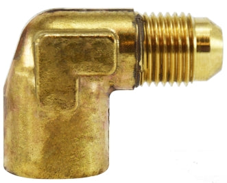 Brass Female 90 Degree Elbow - Male Jic X Female Npt