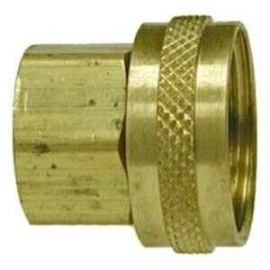 Brass Garden Hose Swivel Fitting - Fgh X Female Nptf - 3/4 Fgh X 1/2 Female Nptf Brass Garden Hose Swivel Fitting