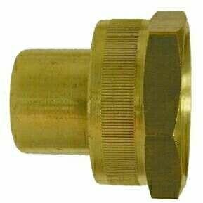 BRASS GARDEN HOSE RIGID FEMALE ADAPTER - FGH X FEMALE NPTF - Fast Fittings
