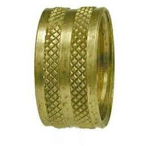 BRASS GARDEN HOSE NUT - KNURLED - Fast Fittings