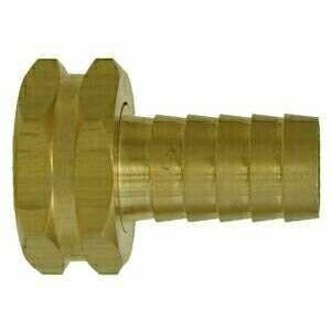 BRASS GARDEN HOSE ADAPTER - BARSTOCK - FEMALE SWIVEL ONLY - Fast Fittings