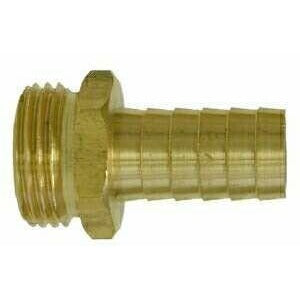 BRASS GARDEN HOSE ADAPTER - MALE END ONLY - Fast Fittings