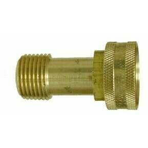 BRASS GARDEN HOSE SWIVEL FITTING - FGH X MALE NPTF - Fast Fittings