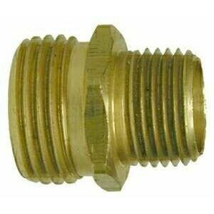 BRASS GARDEN HOSE RIGID MALE PIPE ADAPTER - MGH X MALE NPTF - Fast Fittings