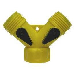 GARDEN HOSE NON-CORROSIVE PLASTIC 2-WAY SHUT-OFF Y VALVE - Fast Fittings
