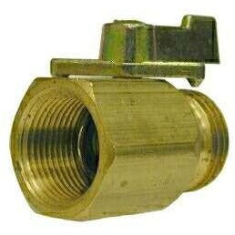 BRASS ONE WAY GARDEN HOSE BALL VALVE - Fast Fittings